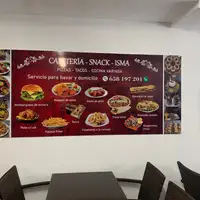 Cartel para Cafetería snack isma